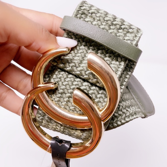 Fashion Straw Woven Elastic Stretch Waist Belt